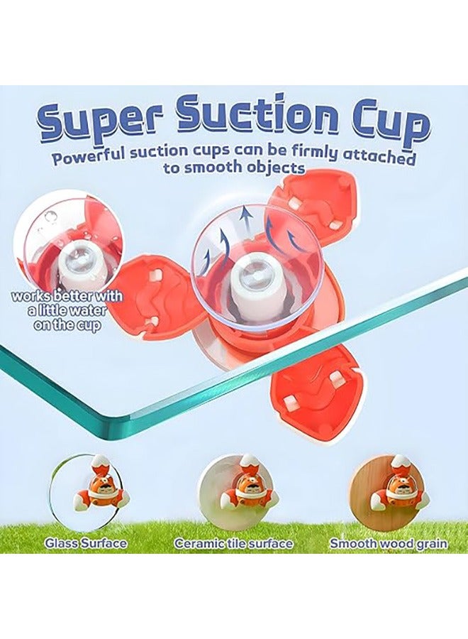 3 Pcs Suction Cup Spinner Toy, Spinner for Babies, Fidget Spinner Bath Toy for Baby 1-5 Year Olds Table & Window Aeroplane Car Travel Essentials Birthday Gifts for Baby High Chair Spinner - Image 5