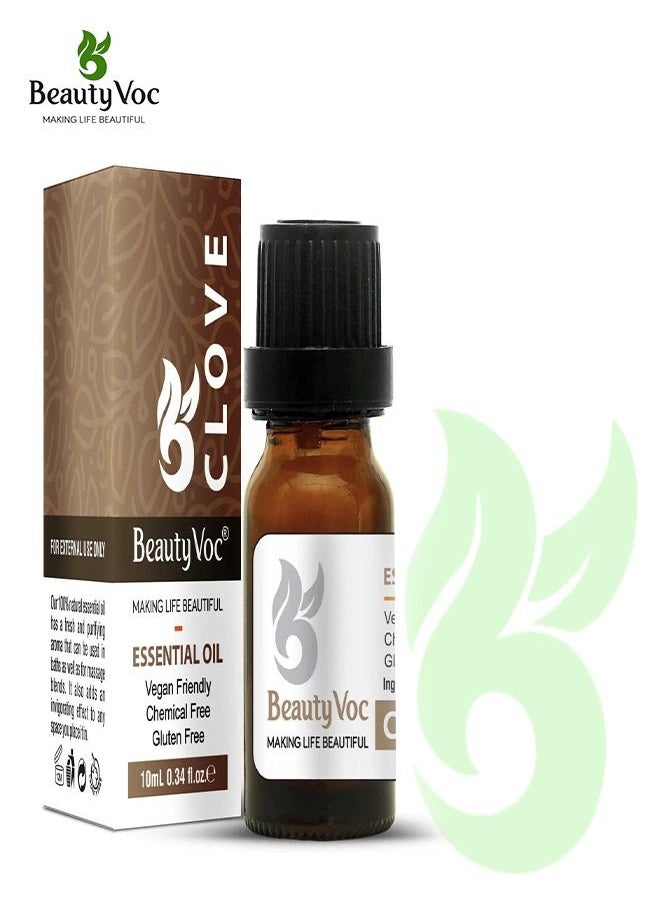 BEAUTY VOC Clove Essential Oil of Comforting Aroma to Infuse Warmth and Invigoration, 10ml  - Image 1