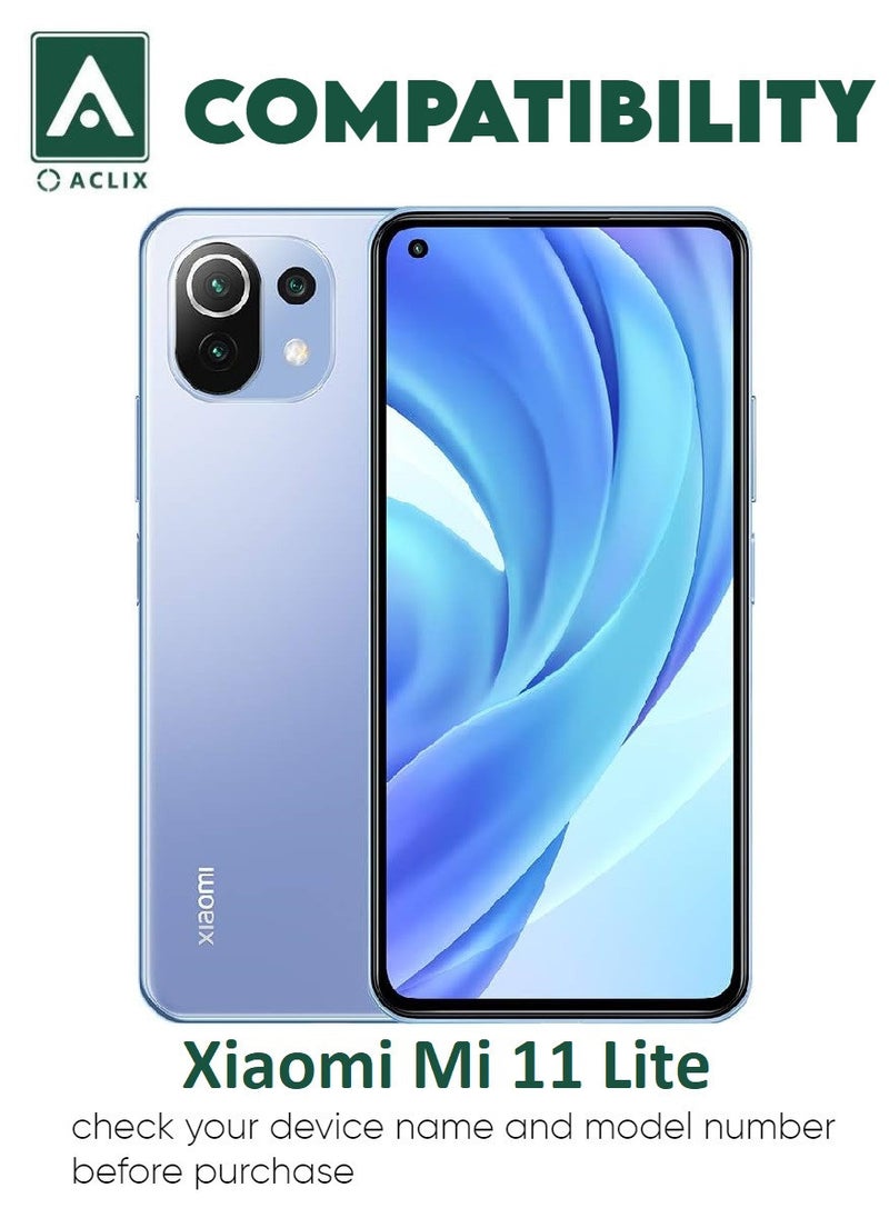 ACLIX 3 Pieces Antistatic ESD Dustproof Premium Quality High Definition Tempered Glass Screen Protector Designed For Xiaomi Mi 11 Lite - Image 3