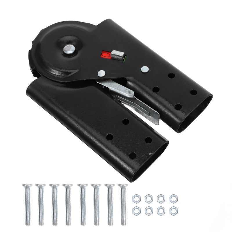 Iron Folding Ladder Hinge Heavy Duty Step Ladder Hinge Folding Telescopic Ladder Joint Fastener Accessories Ladder Joint Connector Lock Hasp Hinge - Image 1