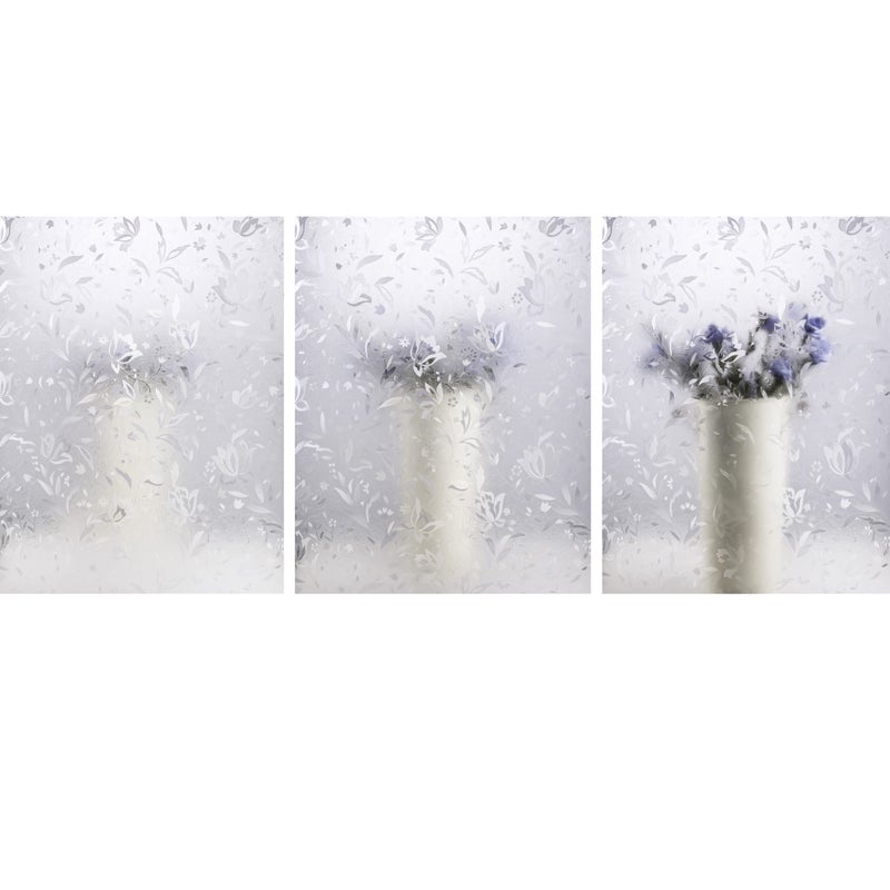 Hoonng Window Privacy Film for Glass, Tulip Removable Static Film, 17.5x78.7 Inch - Image 5