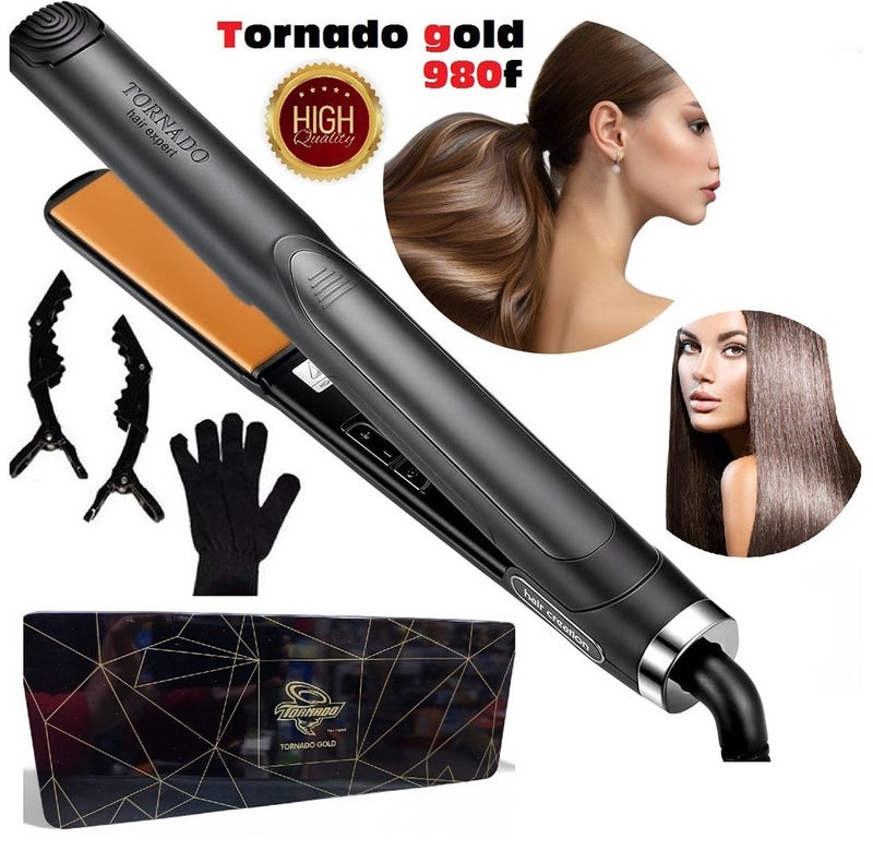tornado gold Professional 2-in-1 Hair Straightener (Tin Box) - Image 2