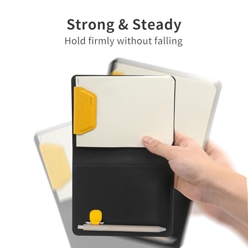 LHiDS A6 Magnetic Padfolio Organizer with Pen Holder & Notepad – Compact Magnetic Notebook Folder for Quick Notes, Work, Study – Classic Yellow - Image 4