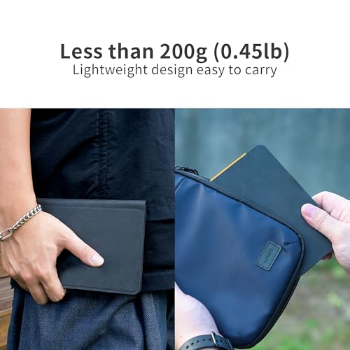 LHiDS A6 Magnetic Padfolio Organizer with Pen Holder & Notepad – Compact Magnetic Notebook Folder for Quick Notes, Work, Study – Classic Yellow - Image 3