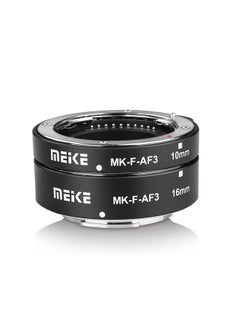 Meike MEIKE MK-F-AF3 Auto Fucus Macro Extension Tube for Compatible with All Fujifilm Mirrorless Camera(10mm 16mm only or conbination) X-T1 X-T2 X-Pro1 X-Pro2 X-T10 X-A1 X-E1 X-E2 X-E3 X-T20 X-T3 X-T30 etc  - Image 1