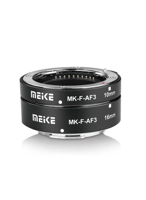 MEIKE MK-F-AF3 Auto Fucus Macro Extension Tube for Compatible with All Fujifilm Mirrorless Camera(10mm 16mm only or conbination) X-T1 X-T2 X-Pro1 X-Pro2 X-T10 X-A1 X-E1 X-E2 X-E3 X-T20 X-T3 X-T30 etc