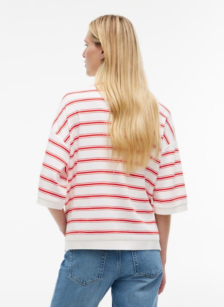 TOMMY HILFIGER Oversized Fit Stripe Polo Shirt - Image 2