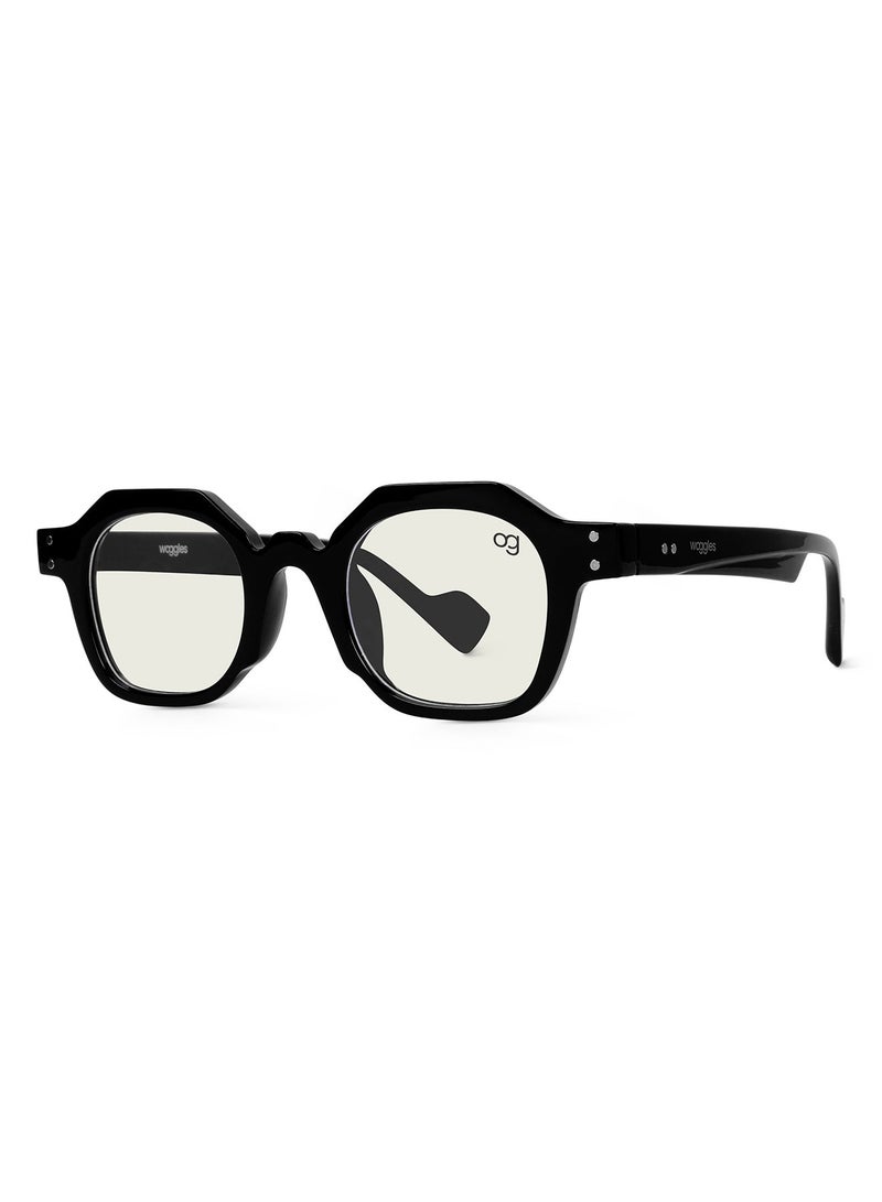 ووجلز نظارات شمسية سداسية شفافة بتصميم مميز للرجال والنساء بحماية % من الأشعة فوق البنفسجية - Image 5