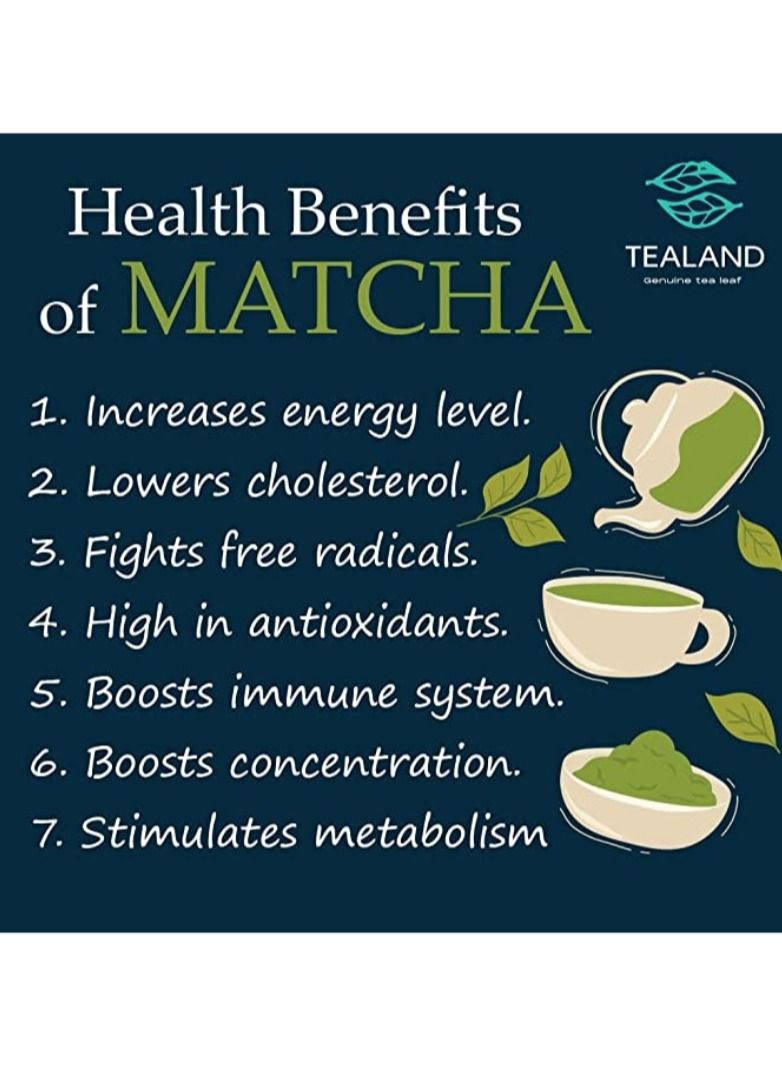 تيلاند شاي الماتشا الأخضر العضوي الممتاز ۳۰ غرام - Image 5