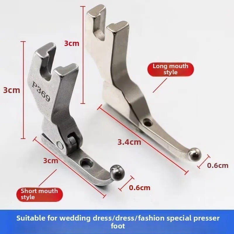 Wedding Bead Sequin Fabric Presser Foot for Industrial Sewing Machine - Image 1