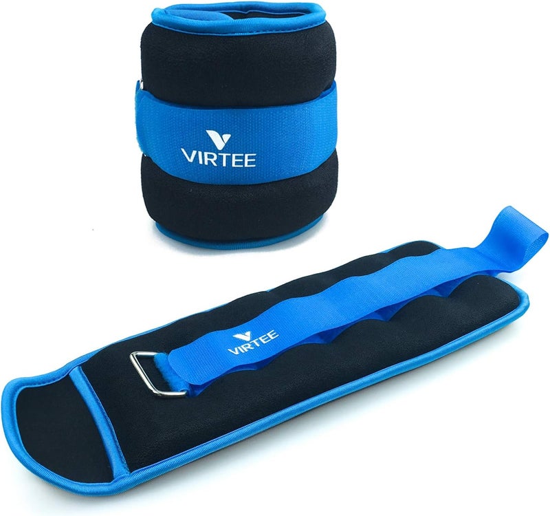 Virtee Ankle/Wrist Weights for Women, Men, Kids - Arm Leg Weights Set with Adjustable Strap - Running, Jogging, Gymnastic, Physical Therapy, Fitness - Choice of 1 lb 2 lbs 3 lbs 4 lbs 6 lbs 8 lbs 10 lbs - Image 1