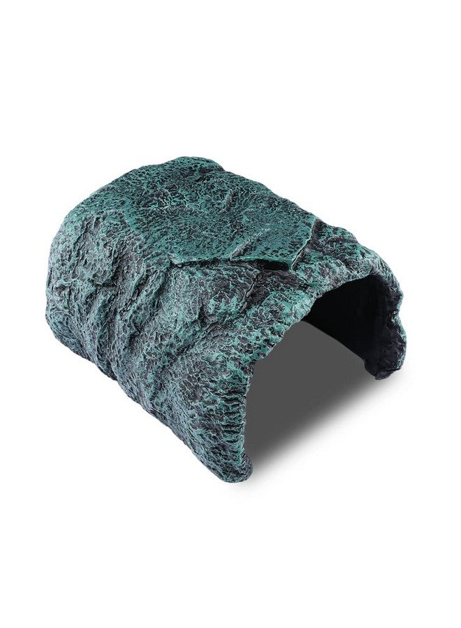 Generic Reptile Large Opening Rock Cave Habitat Hide - Premium Non-Toxic Resin for Aquariums & Terrariums. Ideal for Amphibians,Lizards,Snakes,Bearded Dragons,Geckos,Scorpions,Frogs,Spiders... Large Size  - Image 1