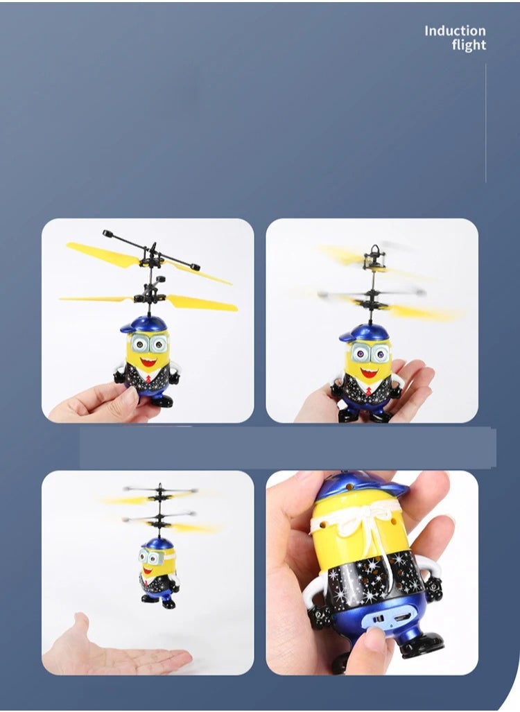 MAGIC VAULT - RC Helicopter Aircraft Mini Drone Fly Flashing Helicopter Hand Control RC Toys Mini Quadcopter Dron Kids Toys Mini Drone 2pcs - Image 1