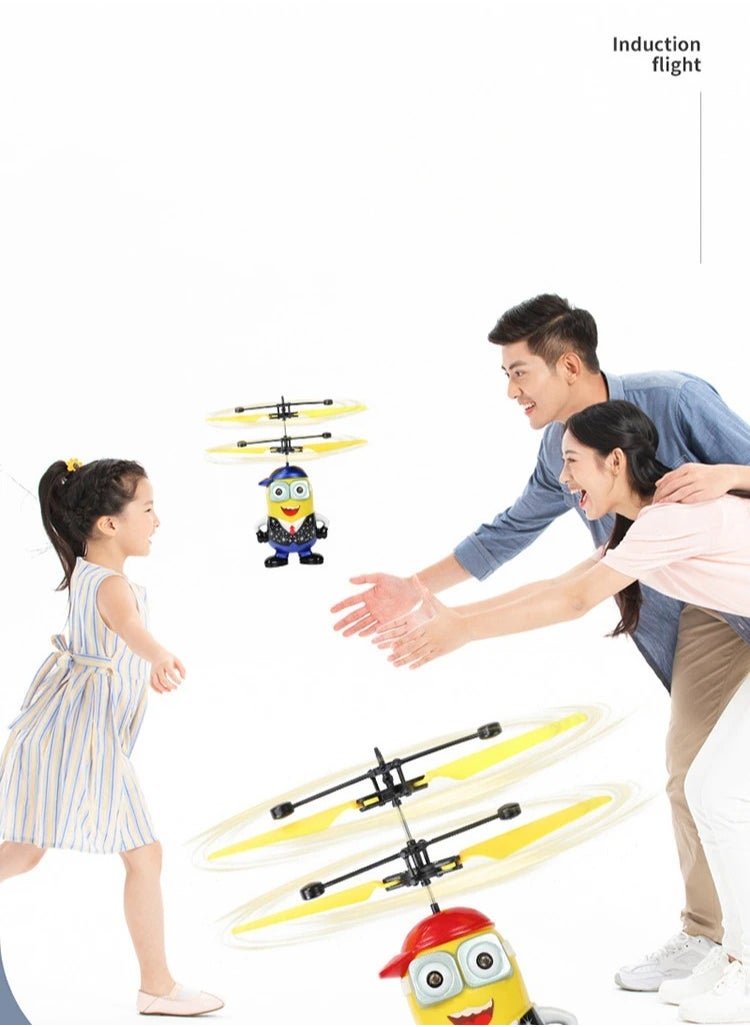 MAGIC VAULT - RC Helicopter Aircraft Mini Drone Fly Flashing Helicopter Hand Control RC Toys Mini Quadcopter Dron Kids Toys Mini Drone 2pcs - Image 1