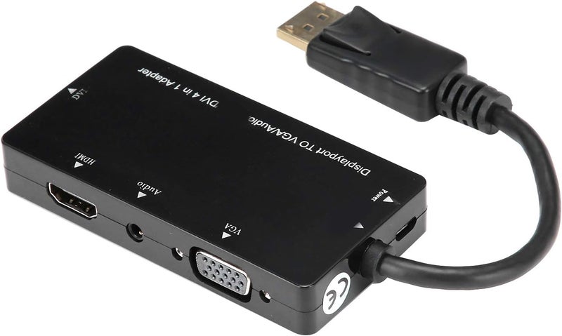 aqxreight 4‑in Adapter Cable Displayport to VGA DVI Converter Multifunction Output The Can Suppo Adapter CableConverter CableDisplayport to AdapterDisplayport VGA CordDP ConverterDP - Image 3