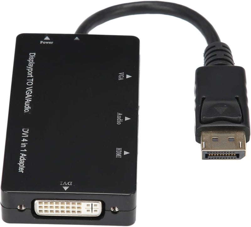 aqxreight 4‑in Adapter Cable Displayport to VGA DVI Converter Multifunction Output The Can Suppo Adapter CableConverter CableDisplayport to AdapterDisplayport VGA CordDP ConverterDP - Image 5