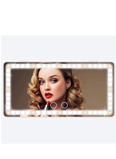 Car Visor Vanity Mirror With Led Lights, Car Mirror Light Rechargeable Makeup Mirror With 3 Light Modes, Car Visor Mirror, Car Vanity Mirror For Car Truck SUV, White
