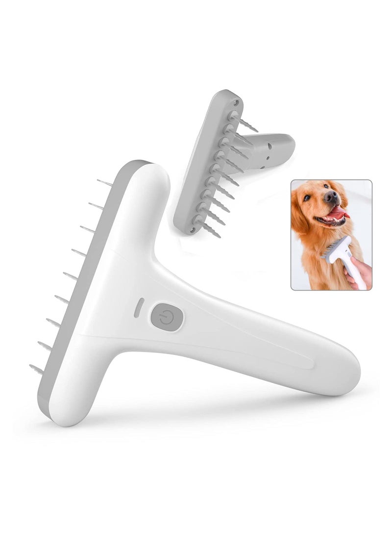 Generic Electric Pet Detangling Brush, Professional Pet Hair Tangles Knots Remover Grooming Brush, Dog Cat Electric Hair Dematting Brush for Pet with Long, Short, Curly and Matted Hair  - Image 1