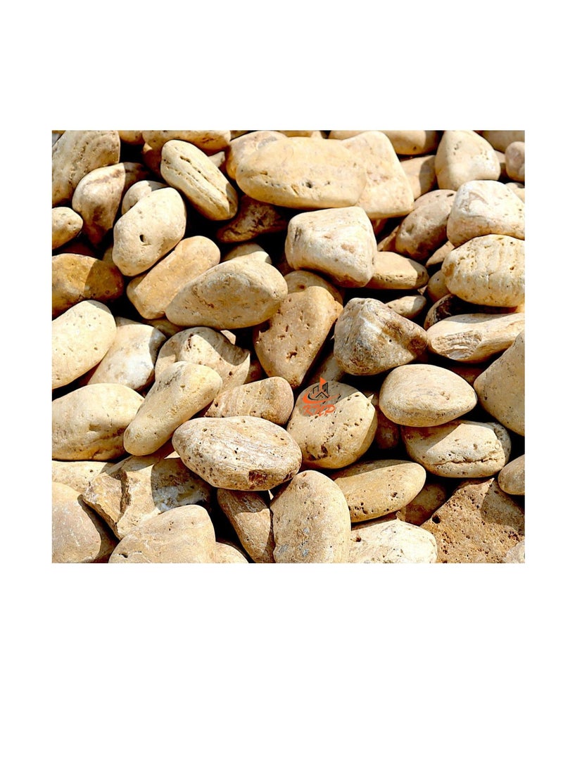 KNP Yellow Forest River Stone Natural Garden Material 1-2 cm 10kg - Image 1