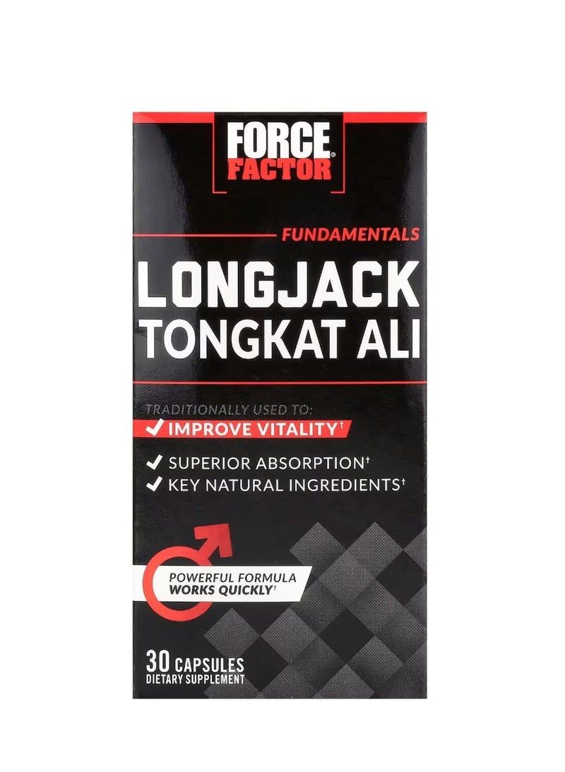 Force Factor Longjack Tongkat Ali 30 Capsules - Image 1