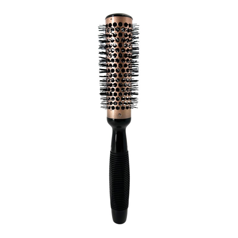Phillips Brush Luxe Vented Thermal Round 4 Brush â€“ 1.75 inch Diameter Vented Barrel Brush with Heat Retaining Aluminum Core, Sleek Rose Gold & Black Colorway - Image 1