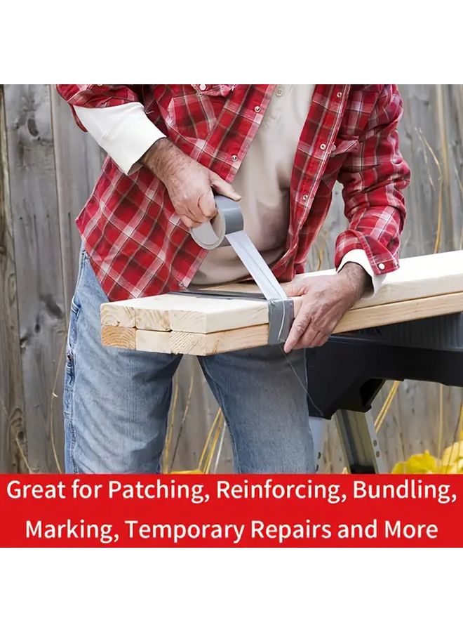 2pcs Heavy Duty Waterproof Tape Super Strong Adhesive Residue Free Indoor Outdoor Use - Image 5