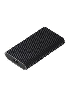 BURAQ Blueendless M3T MSATA Mobile Hard Disk Box TYPE-C Transfer USB3.1 Notebook Solid Hard Disk Box(Black)  - Image 1