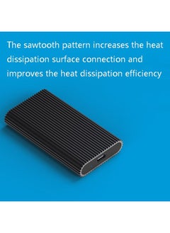 BURAQ Blueendless M3T MSATA Mobile Hard Disk Box TYPE-C Transfer USB3.1 Notebook Solid Hard Disk Box(Black)  - Image 3