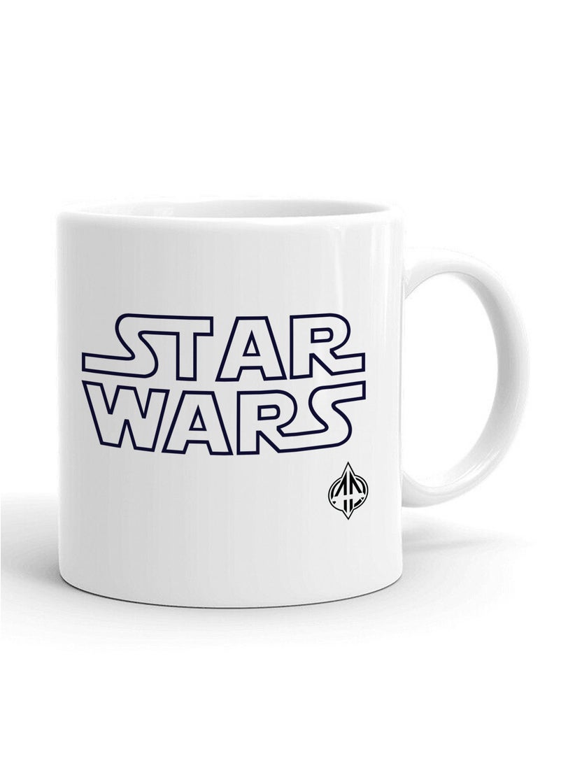 Spoil Your Wall - Star Wars Logo Design Printed Ceramic Coffee Mug 325ml, Perfect Gifting by Spoil Your Wall - Image 1