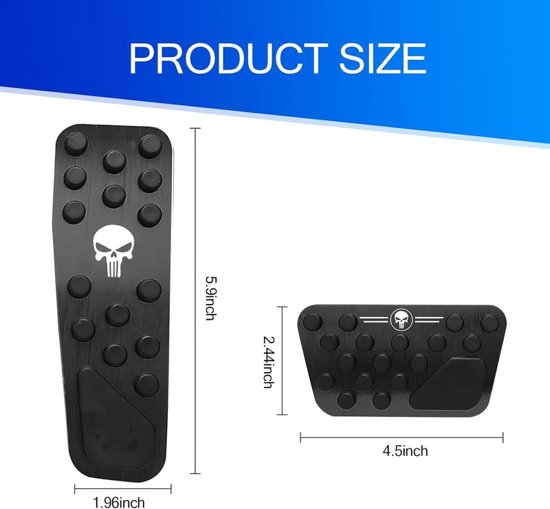 leediga Skull Car Pedal Covers - 2 Pack - Image 2