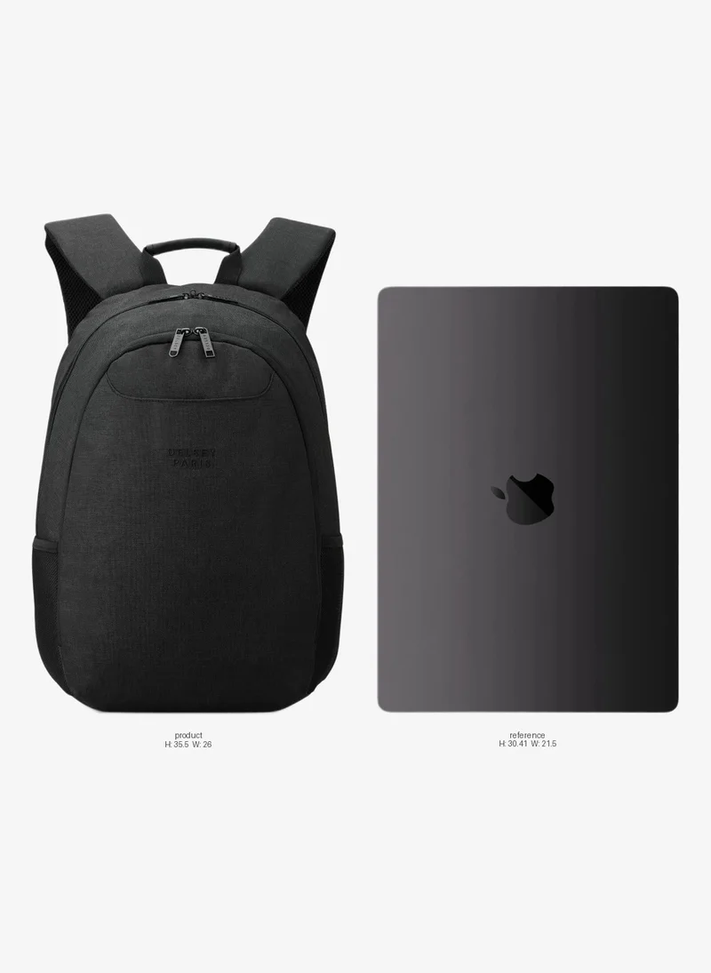 DELSEY Paris Esplanade 15.6'' Two Compartment Backpack (With Laptop Protection) - Deep Black