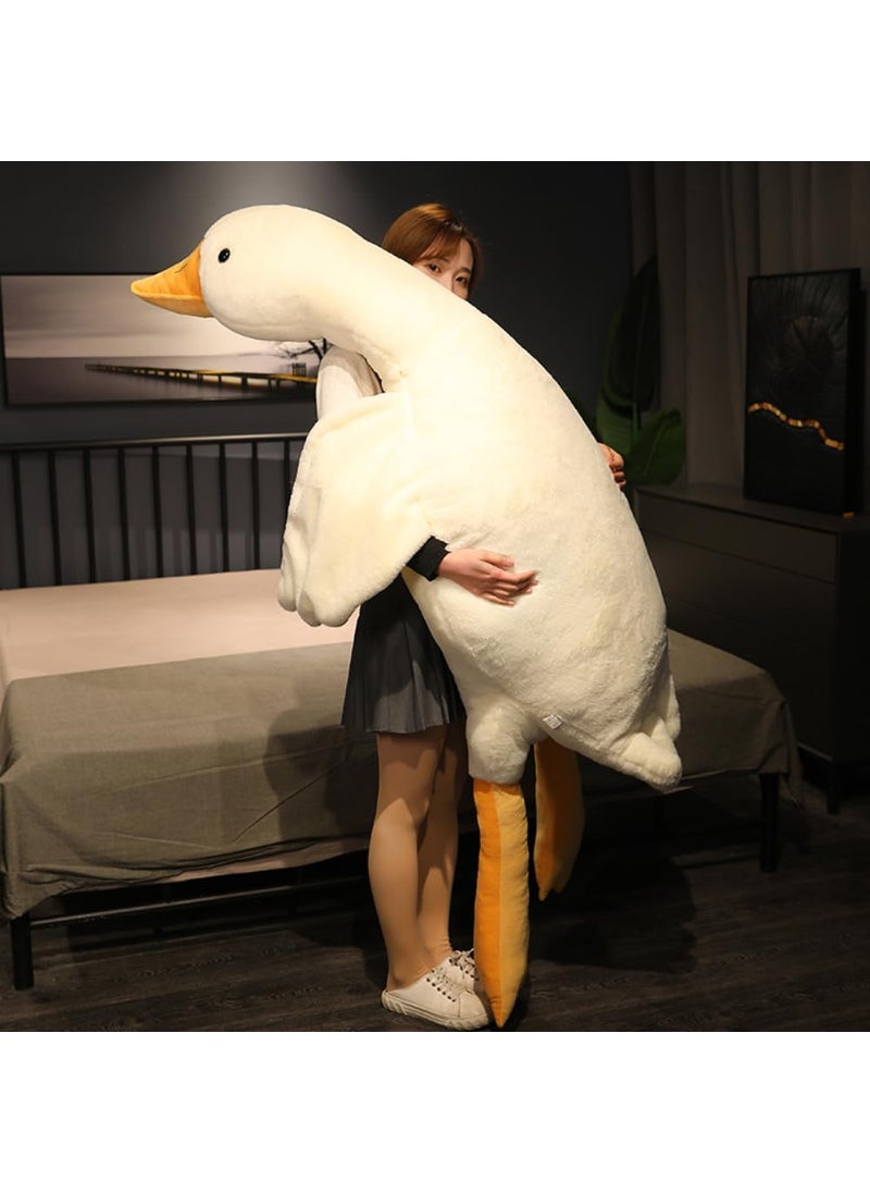 Srutirbo Giant Goose Stuffed Animal  62.9 Inch Soft Goose Plush Pillow  Cute Duck Plush Toy Swan Plushie Doll Sleeping Hugging Pillows Gift for Girls Boys  - Image 4