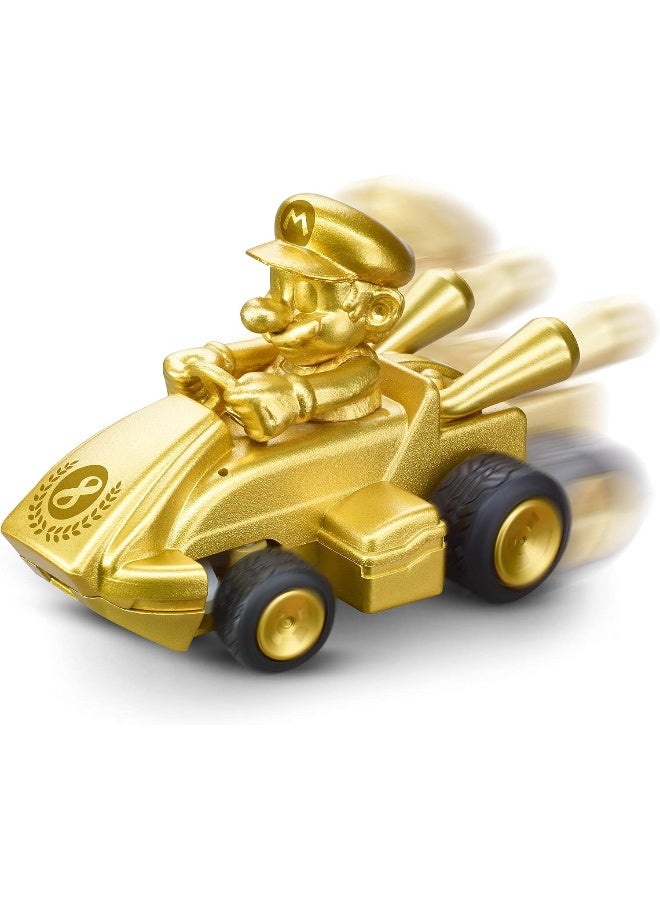 Carrera RC 2.4GHz Mario Kart Mini RC, Mario Gold Edition (Paperbox) I Officially Licensed I 1:50 Scale Collectible I Ready to Run I For Ages 6+ - Image 4