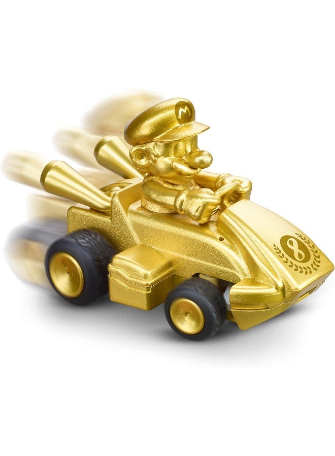 Carrera RC 2.4GHz Mario Kart Mini RC, Mario Gold Edition (Paperbox) I Officially Licensed I 1:50 Scale Collectible I Ready to Run I For Ages 6+ - Image 3