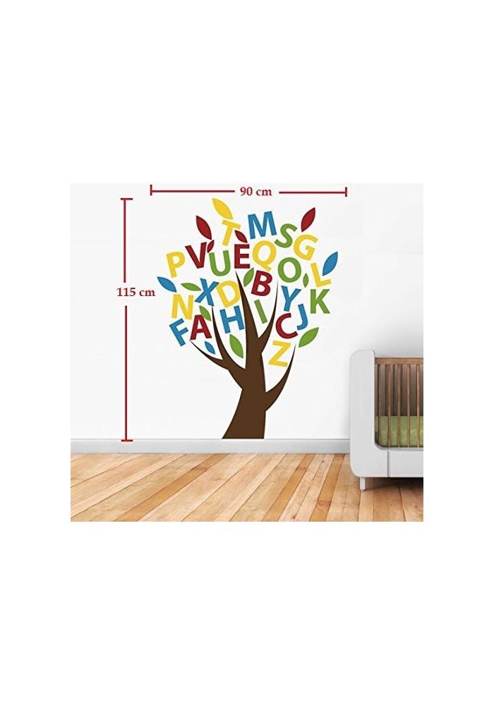Asmi Collections PVC Wall Stickers - Beautiful Alphabets Tree - Image 2