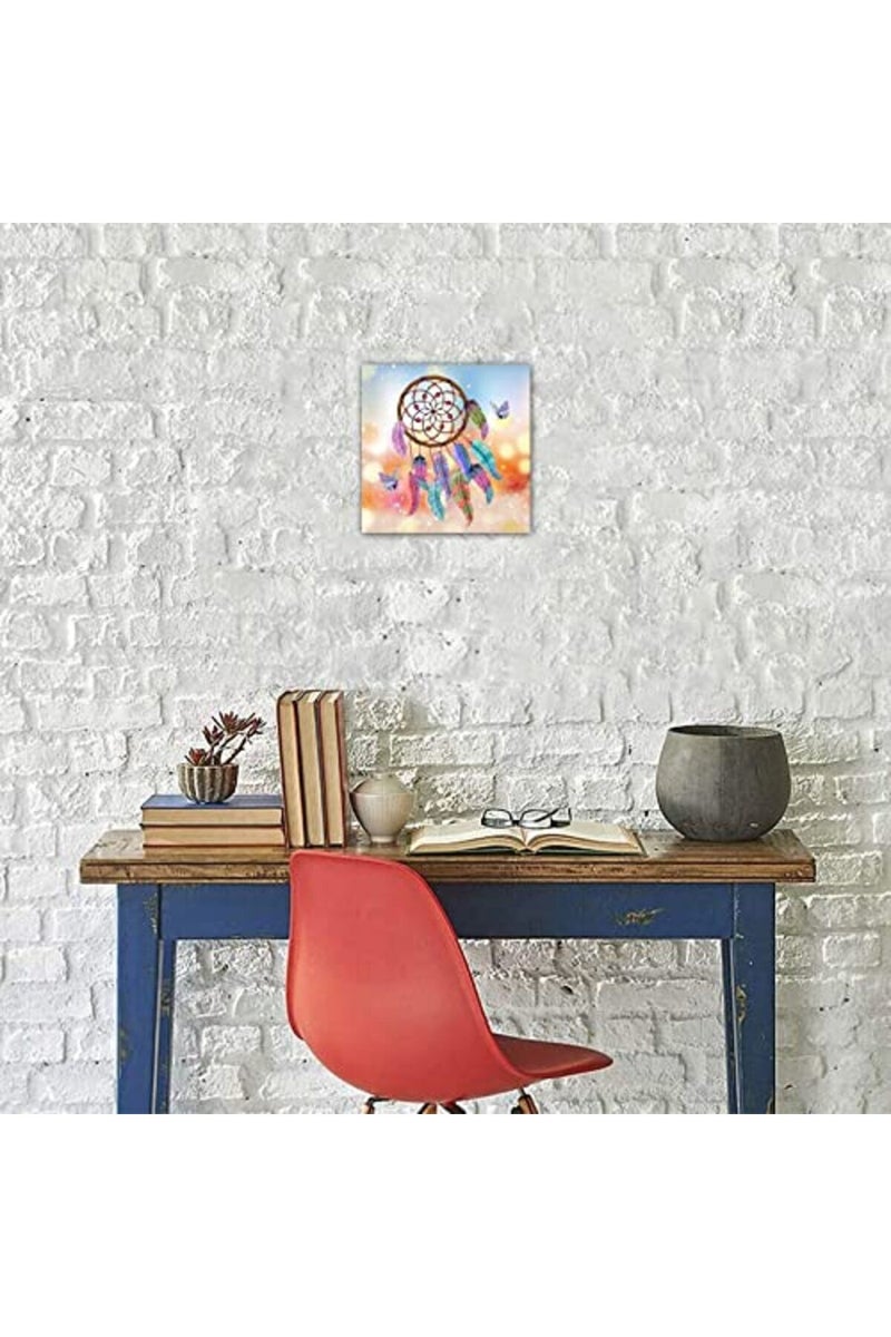 Galaxy Star Dreamcatchers Canvas Wall Art Picture Poster Print Aesthetic Canvas Wall Hanging Poster Stretched And Framed Canvas Art Abstract Home Wall Decoration for Farmhouse Living Room - Image 2
