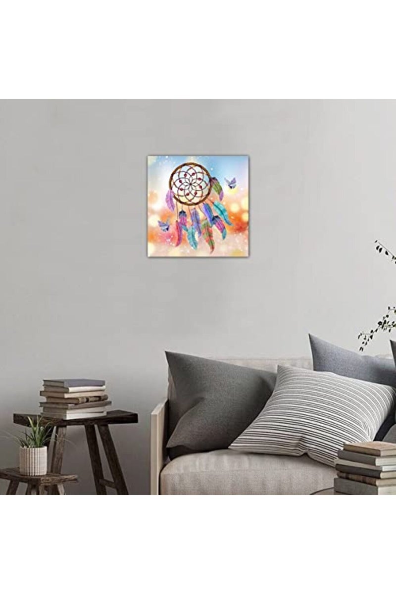 Galaxy Star Dreamcatchers Canvas Wall Art Picture Poster Print Aesthetic Canvas Wall Hanging Poster Stretched And Framed Canvas Art Abstract Home Wall Decoration for Farmhouse Living Room - Image 4