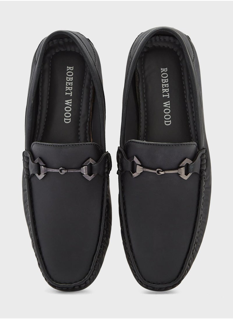 Robert Wood - Trim Detail Casual Loafers - Image 1