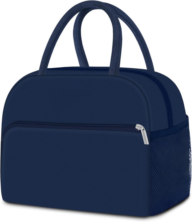 PRIMESKY® Insulated Lunch Bag for Women Adults Men, Reusable Cute Lunch Pail Bag Leakproof, Insulated Lunch Box Tote with Large Capacity, Cooler Lunch Container for Work/Travel/Office (Blue) - Image 1