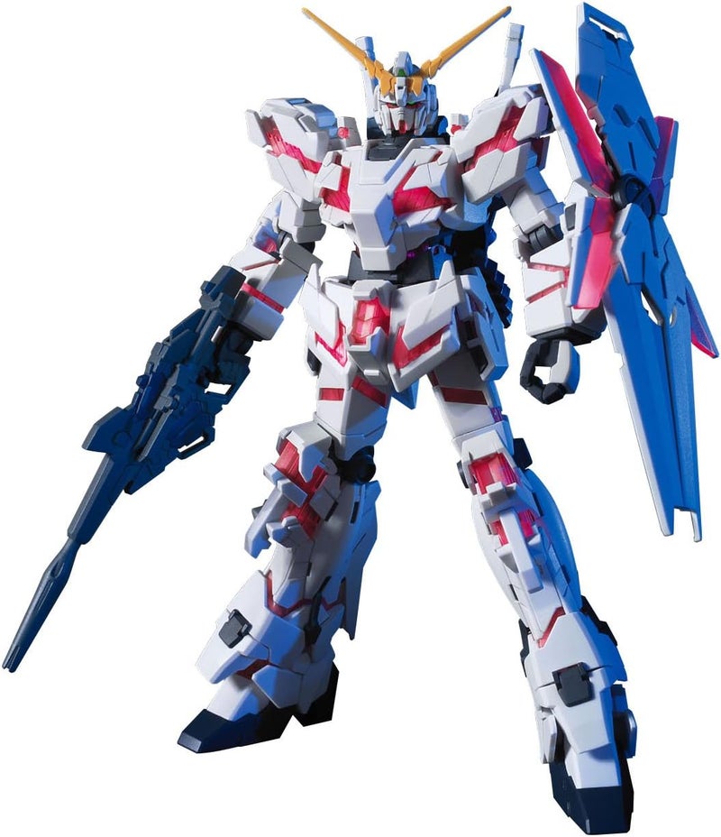 BANDAI SPIRITS Hobby - Gundam UC - #100 Unicorn Gundam (Destroy Mode), HGUC 1/144 Model Kit - Image 1