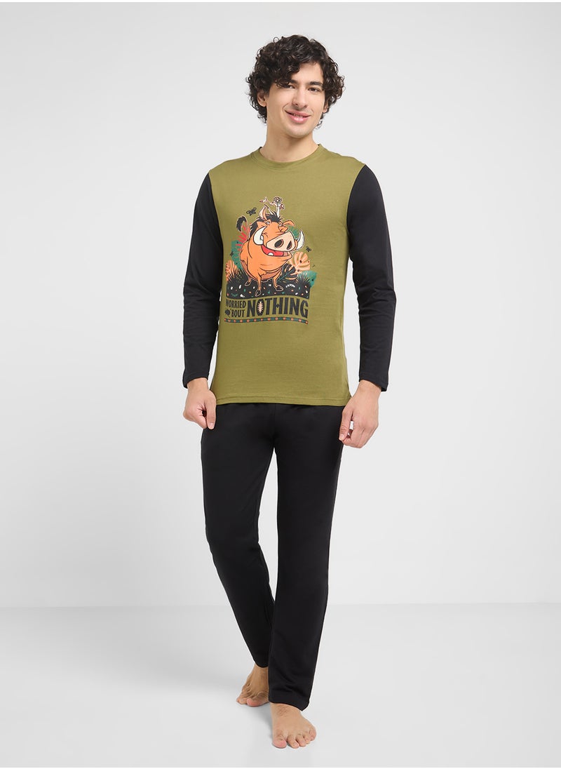 Disney Nightwear T-Shirt & Pants Set  - Image 1