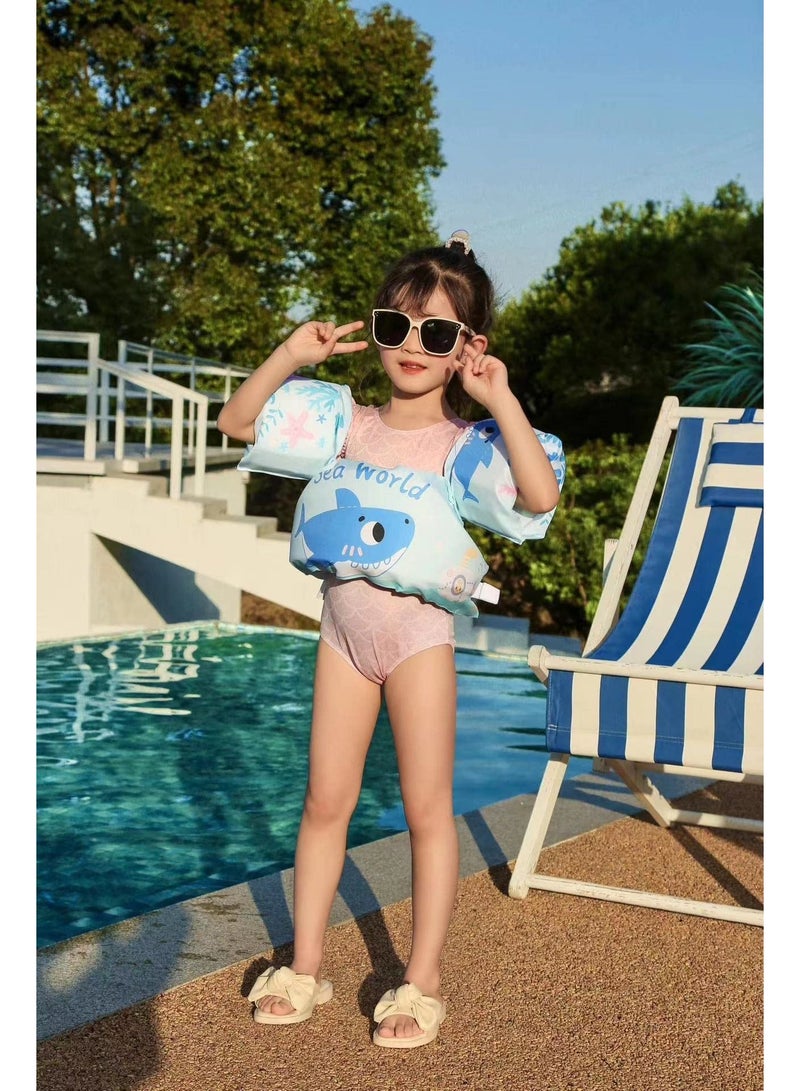 Paka Rabbit Baby Pool Float Fit 20-55 Lbs, Kids Swimming Float with Arm Water Wings, Fun Ride-on Raft Pool Baby Beach Supplies for 2-6 Years Old Boy Girl - Image 3