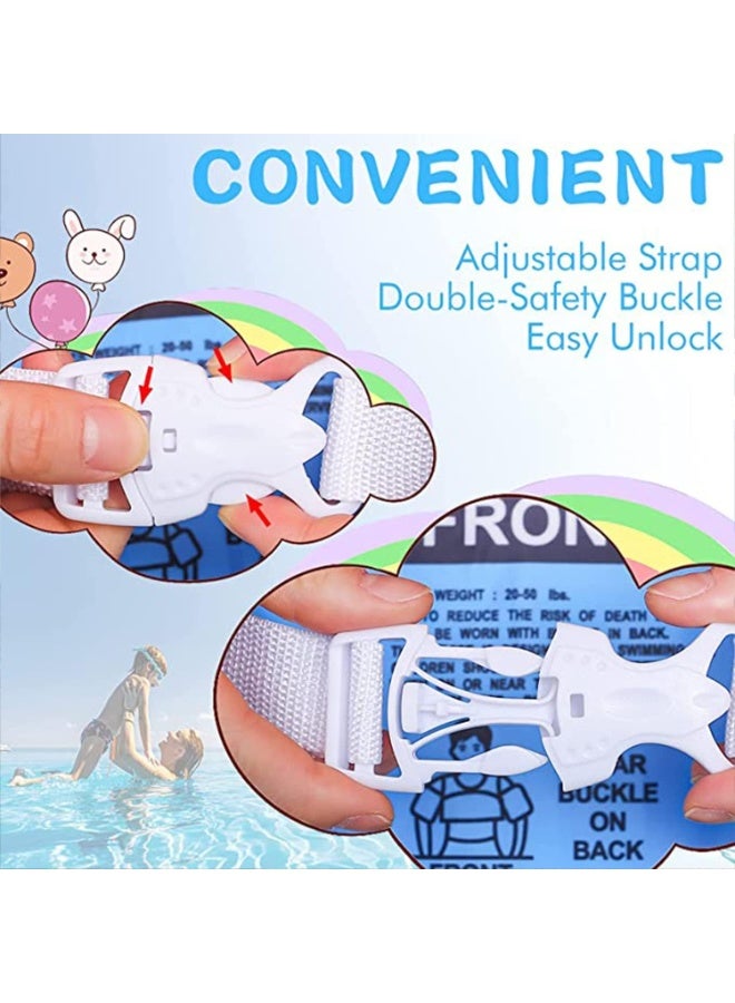 Paka Rabbit Baby Pool Float Fit 20-55 Lbs, Kids Swimming Float with Arm Water Wings, Fun Ride-on Raft Pool Baby Beach Supplies for 2-6 Years Old Boy Girl - Image 4