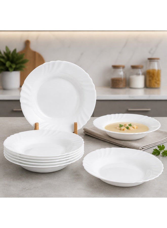 Arcopal tempered glass  set – 6 pieces – 23 cm size 🍽️✨ - Image 1
