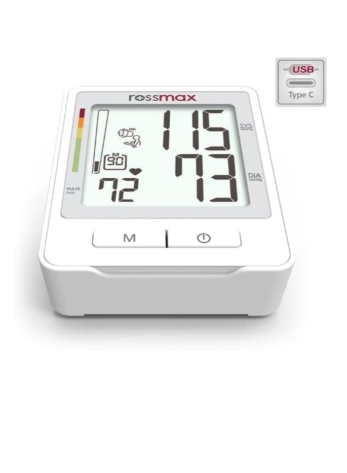 Rossmax Automatic Upper Arm Blood Pressure Monitor - USB Powered - Accurate & Easy to Use - Image 2