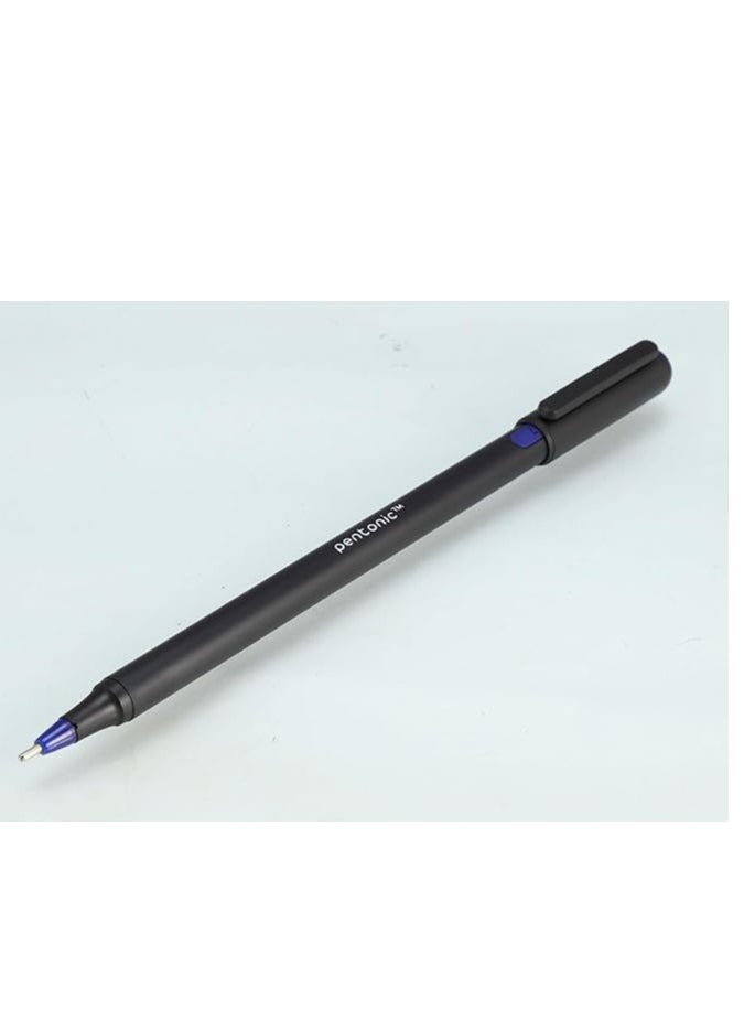 Pentonic Ball Point Pen Blister Pack | Tip Size 0.7 mm | Click Off Mechanism, Black Matt Finish Body | Comfortable Grip For Effortless Writing Experience | Assorted Ink, Pack of 3  - Image 4