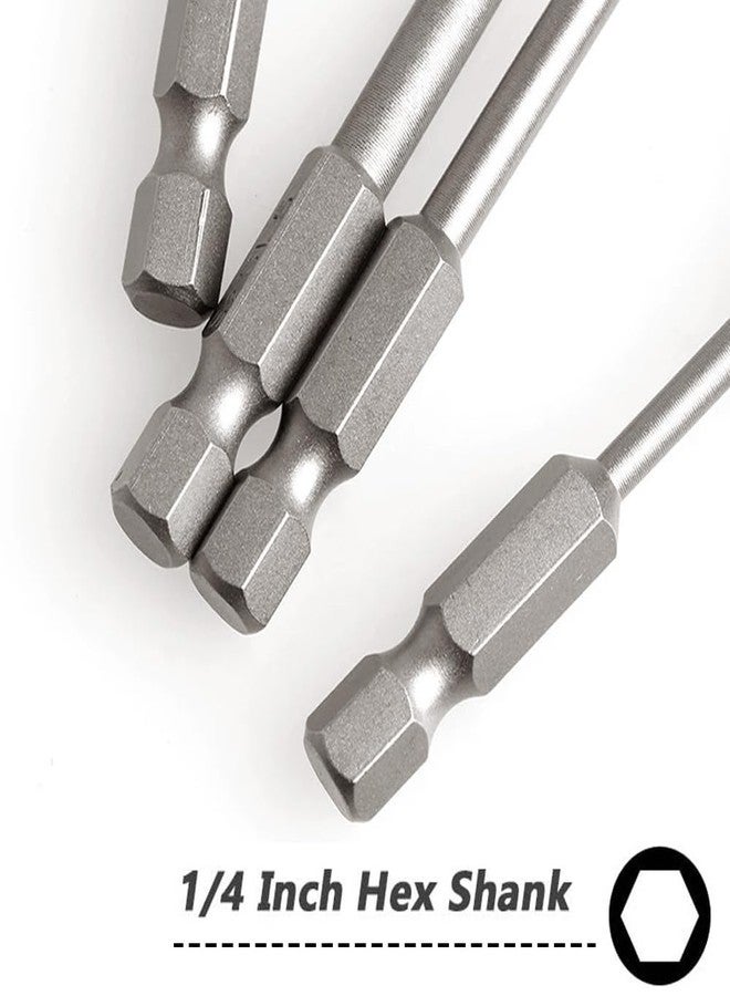 Saipe 12 Pieces Magnetic Slotted Screwdriver Bit Set, 1/4 Inch Hex Shank Flat Head Drill Bits Insert Bits 2 Inch Length, SL2/2.5/3/4/5/6 Impact Driver Bit for Power Drilling, Set of 2 - Image 3