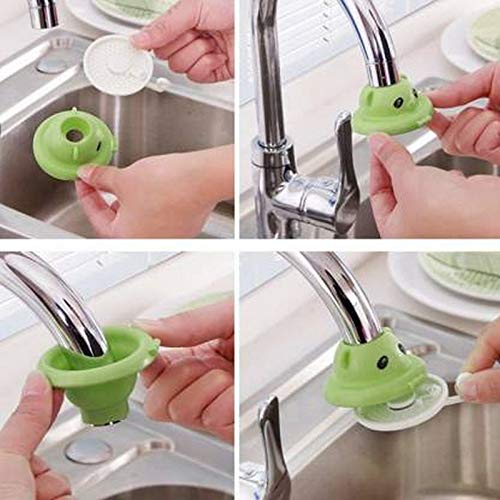 DARKZONE Plastic Shower Bathroom Face Cartoon Tap Water Saving Device Faucet Sprinkle Head Nozzle Random Colour - Image 2