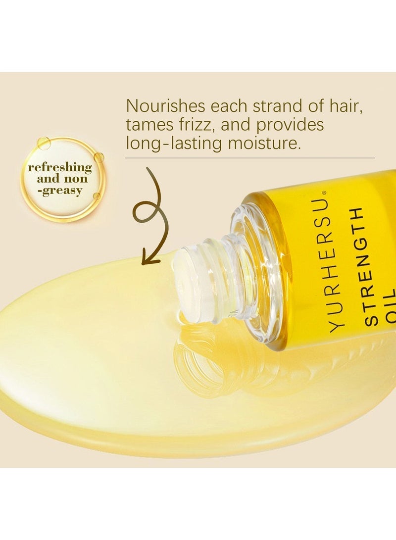 YURHERSU Strength Oil, Smoothing Hair Oil for Frizz and Flyaways, 30ml - Image 4