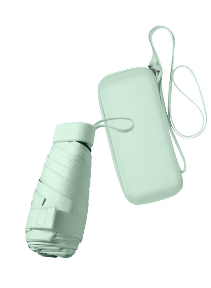 مظلات قابلة للطي للسفر، مظلة شمس ومطر للمشي مع حقيبة، مظلة UV مدمجة للشمس والمطر، خفيفة الوزن وقابلة للحمل، مظلة مقاومة للرياح مع حماية من الأشعة فوق البنفسجية للنساء والرجال - Image 1